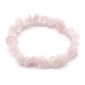 Rosa Kvarts Chip Armb�nd
