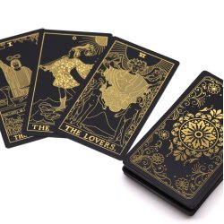 Gold Foil Tarotkort S�t m. Guidebog