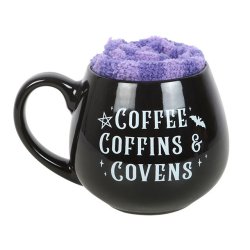 "Coffee, Coffins &amp; Covens" Krus med Hyggesokker