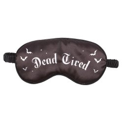 "Dead Tired" Satin Sovemaske