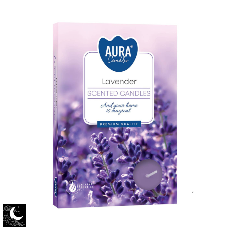 Fyrfadslys med Duft - Lavender