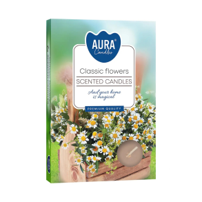 Fyrfadslys med Duft - Classic Flowers
