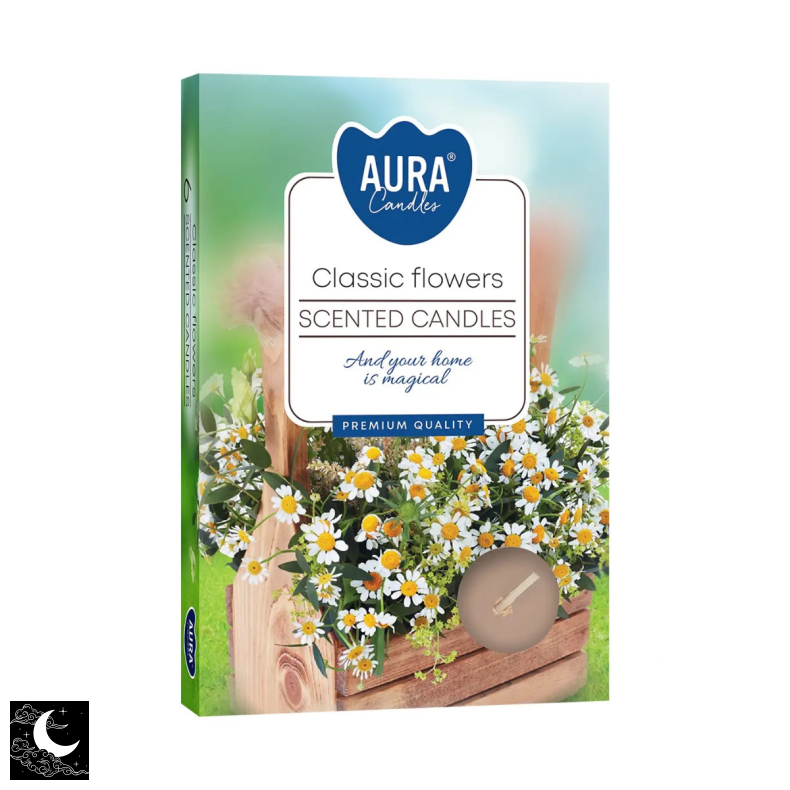 Fyrfadslys med Duft - Classic Flowers