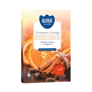Fyrfadslys med Duft - Cinnamon/Orange