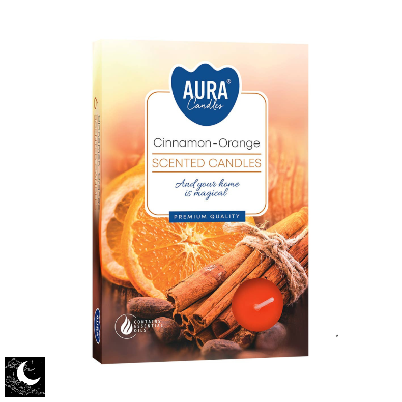 Fyrfadslys med Duft - Cinnamon/Orange