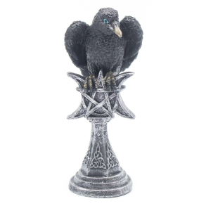 Ravn p� Pentagram Resin Figur