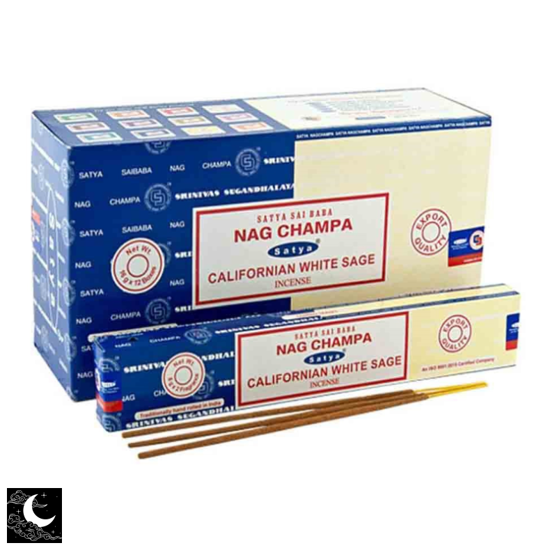 Satya R�gelselspinde - Nag Champa + White Sage