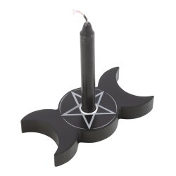 Triple Moon Spell Candle Holder