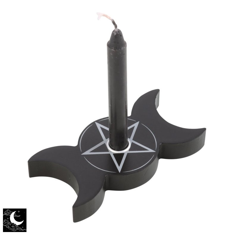Triple Moon Spell Candle Holder