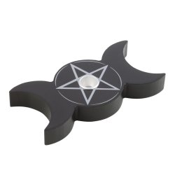 Triple Moon Spell Candle Holder