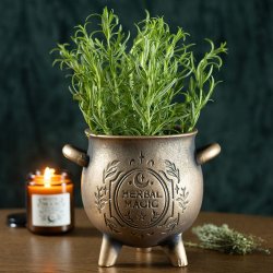 "Herbal Magic" Kedelformet Terrakotta Plantepotte