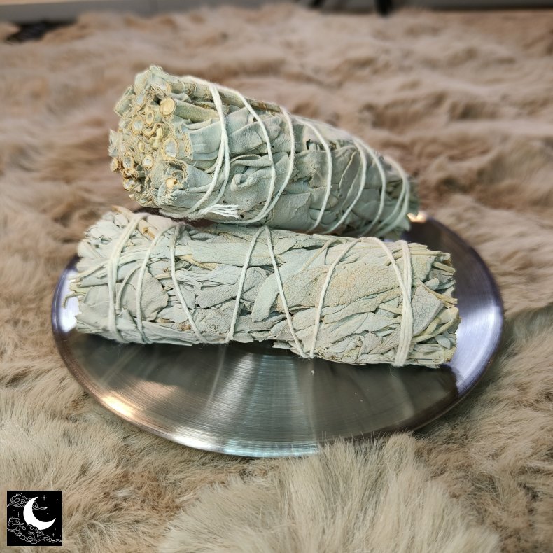 Hvid Salvie Bundt 10 cm