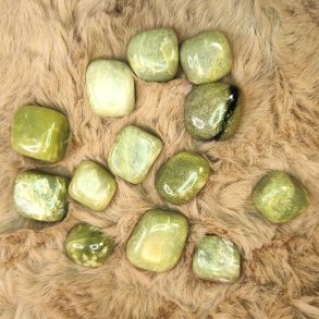 Serpentin Jade Lommesten