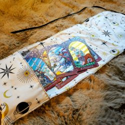 Luna Cult Tarotkort Pung - Hvid m. stjerner/m�ne