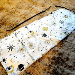 Luna Cult Tarotkort Pung - Hvid m. stjerner/m�ne