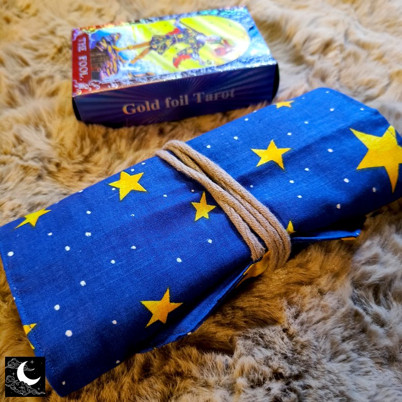 Luna Cult Tarotkort Pung - Bl� m. Stjerner 