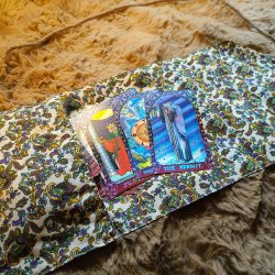 Luna Cult Tarotkort Pung - Hvid m. M�nster
