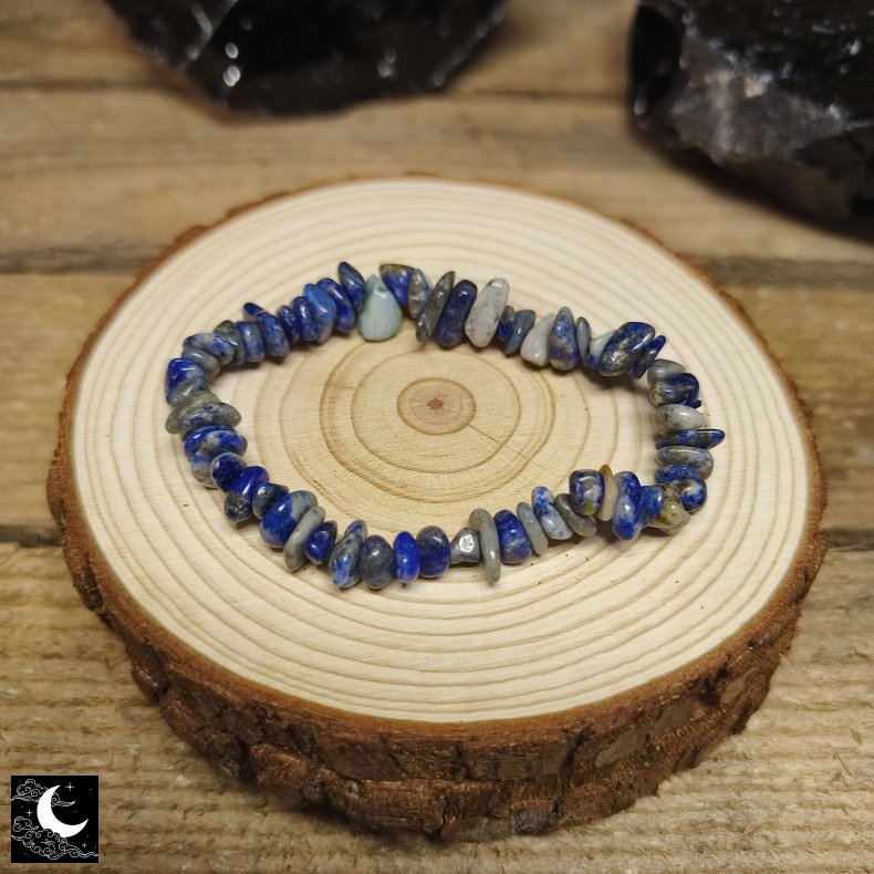 Lapis Lazuli Chip Armb�nd