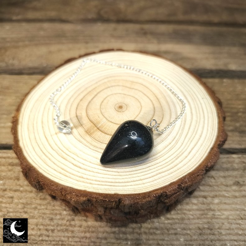 Obsidian Drop Pendul 