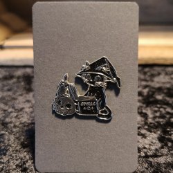 Emalje Pin Hekse-Kat