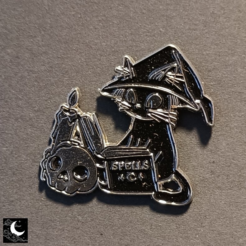 Emalje Pin Hekse-Kat