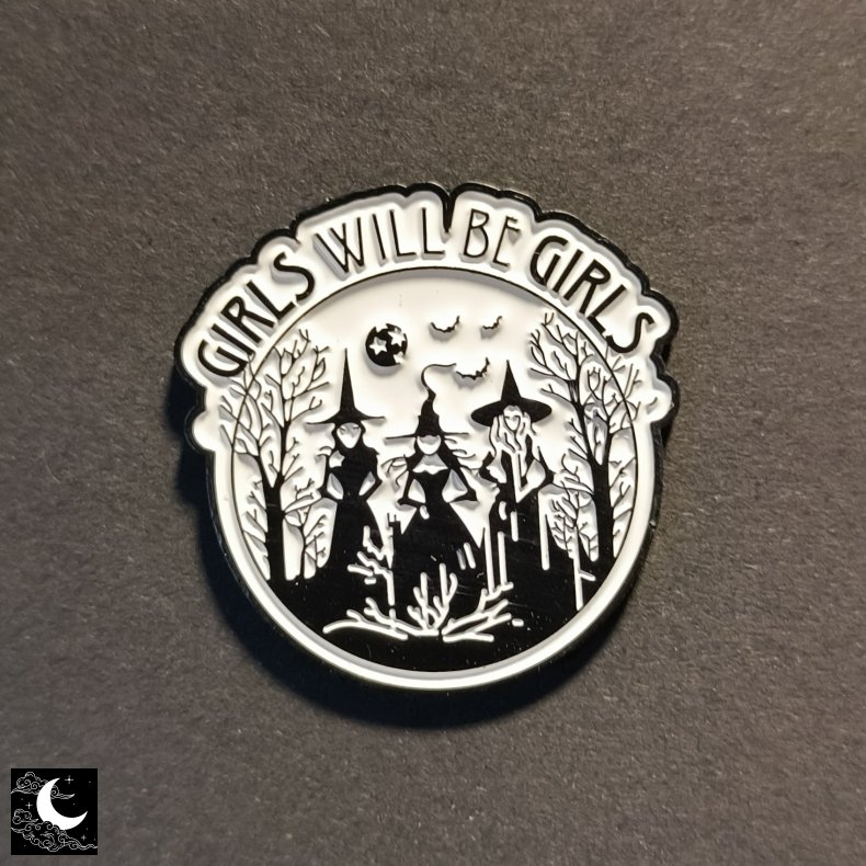 Emalje Pin "Girls Will Be Girls"