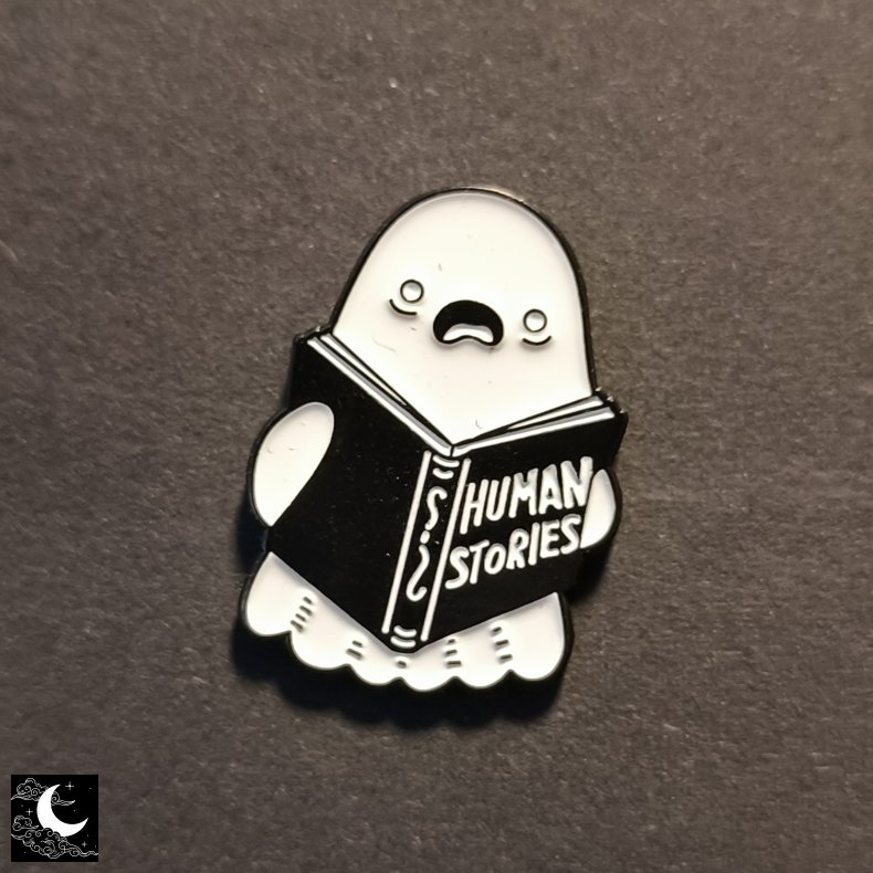Emalje Pin "Human Stories" Sp�gelse