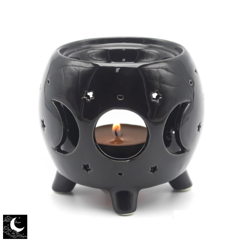 Keramisk Oliebr�nder m. Triple Moon
