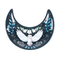"Cresent Moon Owl" Trinket Dish