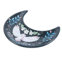 "Cresent Moon Owl" Trinket Dish