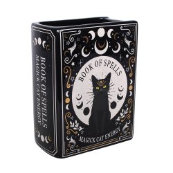 "Book of Spells Cat Magick" Bogformet Vase