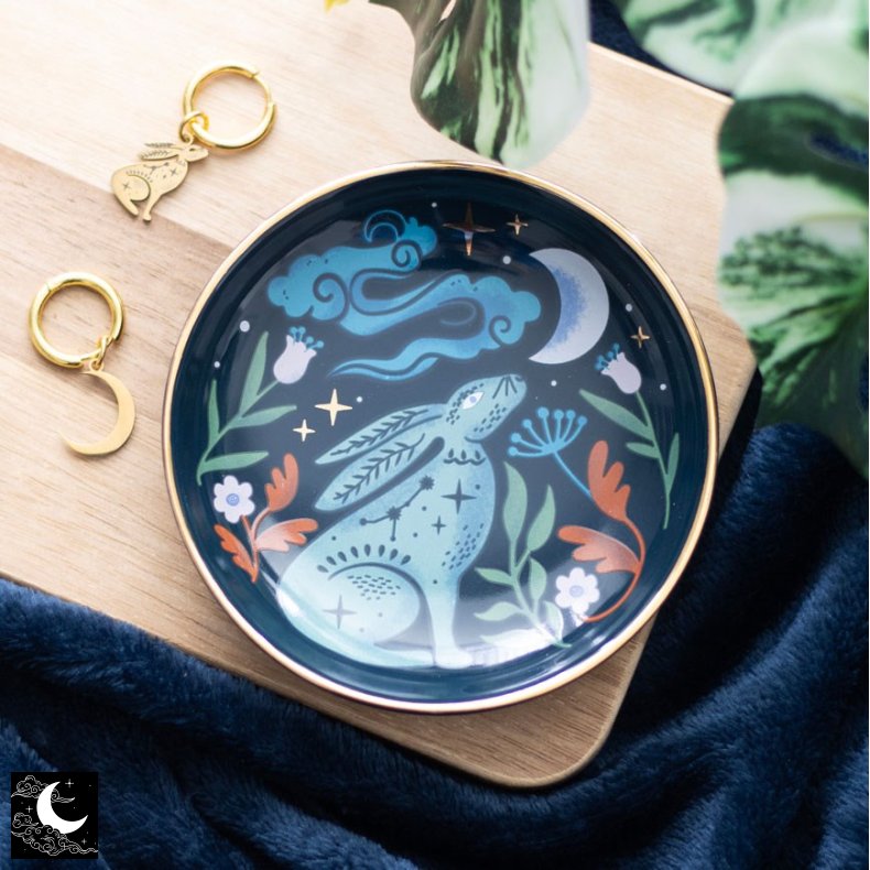 "Midnight Hare" Trinket Dish