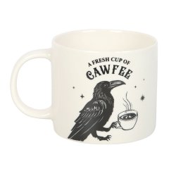 "Fresh Cup Of Cawfee" Stort Krus m. Ravn