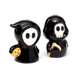 "Skull Boy &amp; Ghost Boy" Salt &amp; Peber S�t