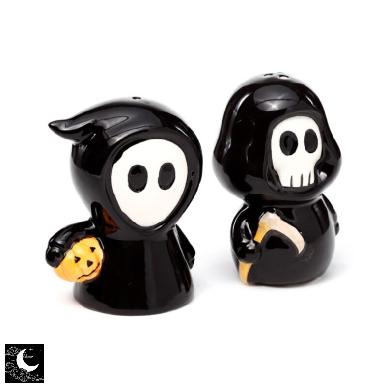 "Skull Boy &amp; Ghost Boy" Salt &amp; Peber S�t