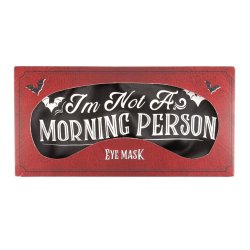 "I'm Not a Morning Person" Satin Sovemaske