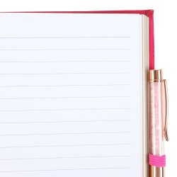 "Book of Love Spells" Notesbog med Rosa Kvarts Kuglepen